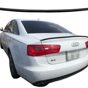 Trunk Spoiler suitable for Audi A6 C7 4G 4 Doors (2011-2018) Piano Black
