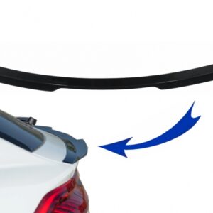 Trunk Spoiler suitable for Audi Q8 SUV (2018-up) Sport Design Piano Black