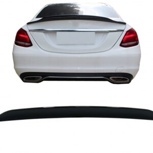 Trunk Spoiler Wing suitable for Mercedes C-Class W205 (2014-2020) Dynamic Sport Design Piano Black