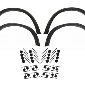 Wheel Arches Fender Flares with 32 pieces Plastic Auto Clips suitable for BMW X5 E70 (2007-2013) M Design
