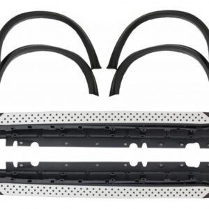 Wheel Arches Fender Flares with Running Boards Side Steps suitable for BMW X5 E70 (2007-2013) M-Design