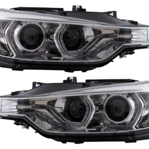 XENON Headlights Angel Eyes suitable for BMW 3 Series F30 F31 Sedan Touring (10.2011-05.2015) Chrome