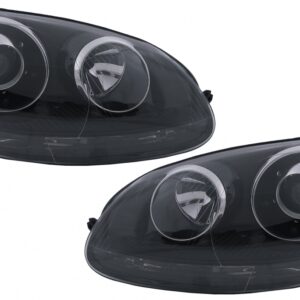 Xenon Look Headlights suitable for VW Golf 5 V Mk5 (2003-2007) Jetta (2005-2010) GTI R32 Black Edition