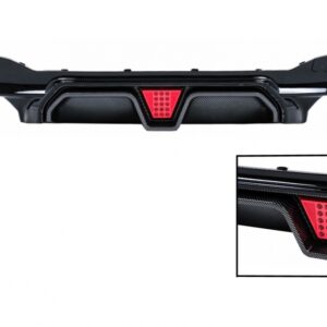 Rear Bumper Diffuser with LED suitable for BMW 5 Series G30 G31 Limousine Touring (2017-2024) M5 Design