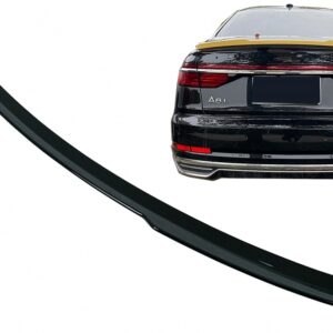 Trunk Spoiler Wing suitable for Audi A8 D5 4N Sedan (2018-2022) Shiny Black